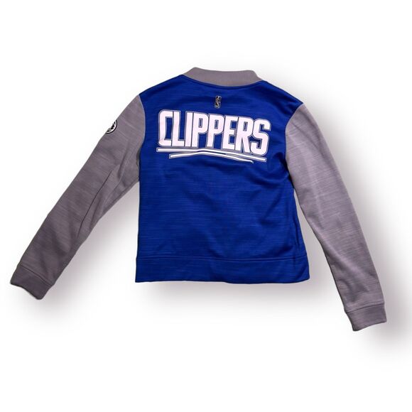 Adidas LA Clippers Size Small Full Zip Jacket Blue Retro Los Angeles Clippers‎ - Picture 2 of 5